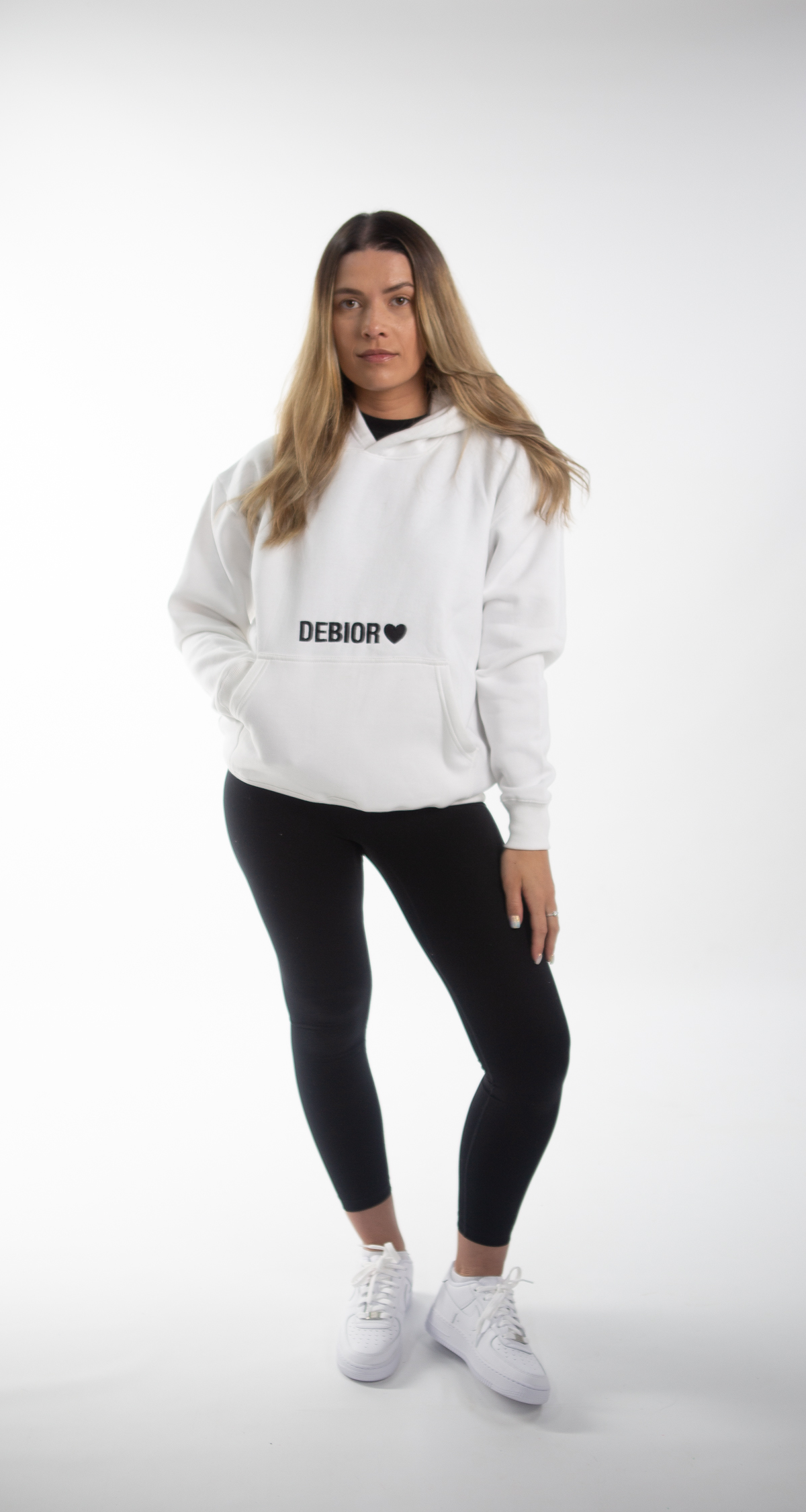 "SELF LOVE" Oversized Hoodie in White