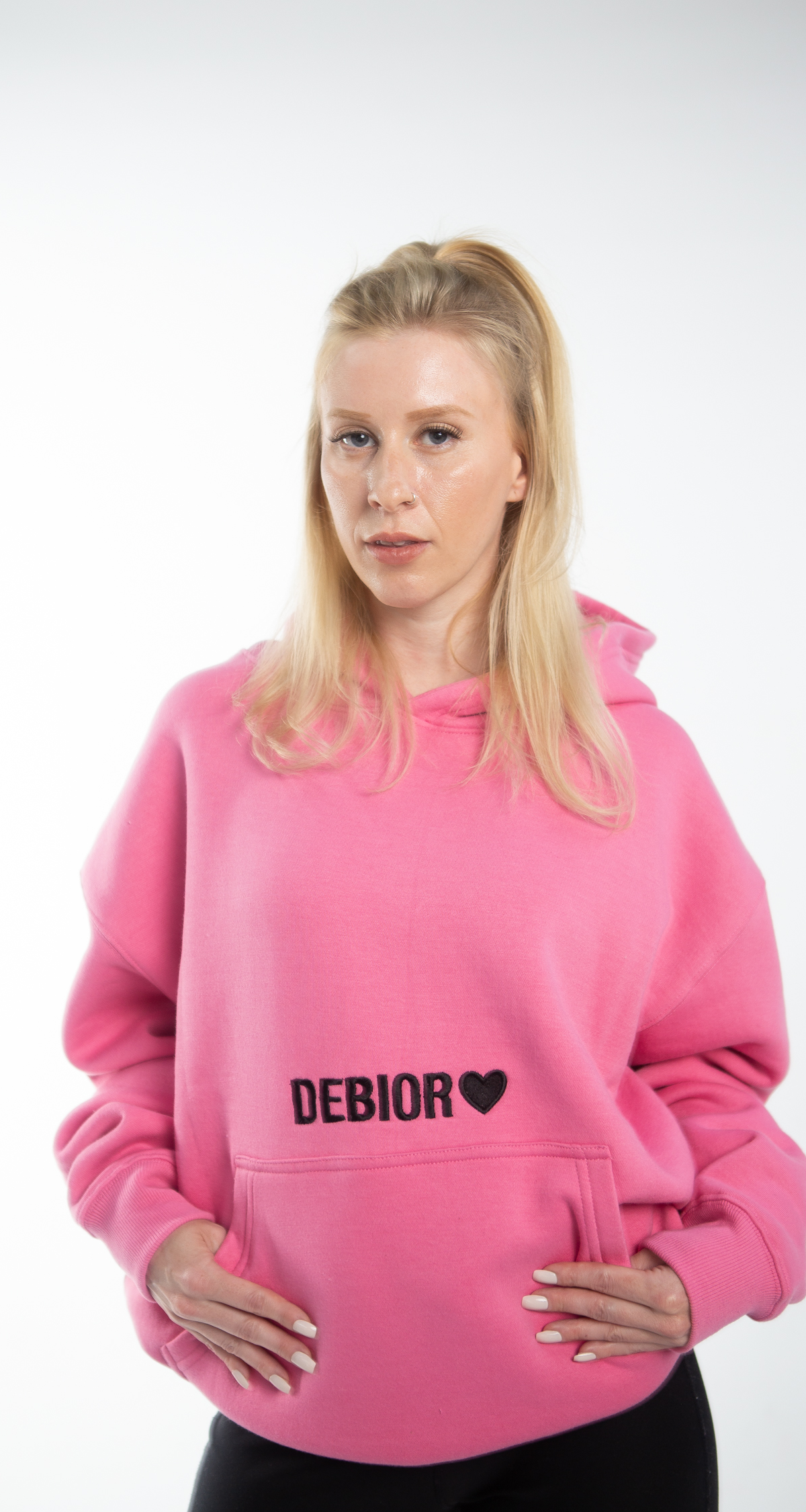 "SELF LOVE" Oversized Hoodie in Pink