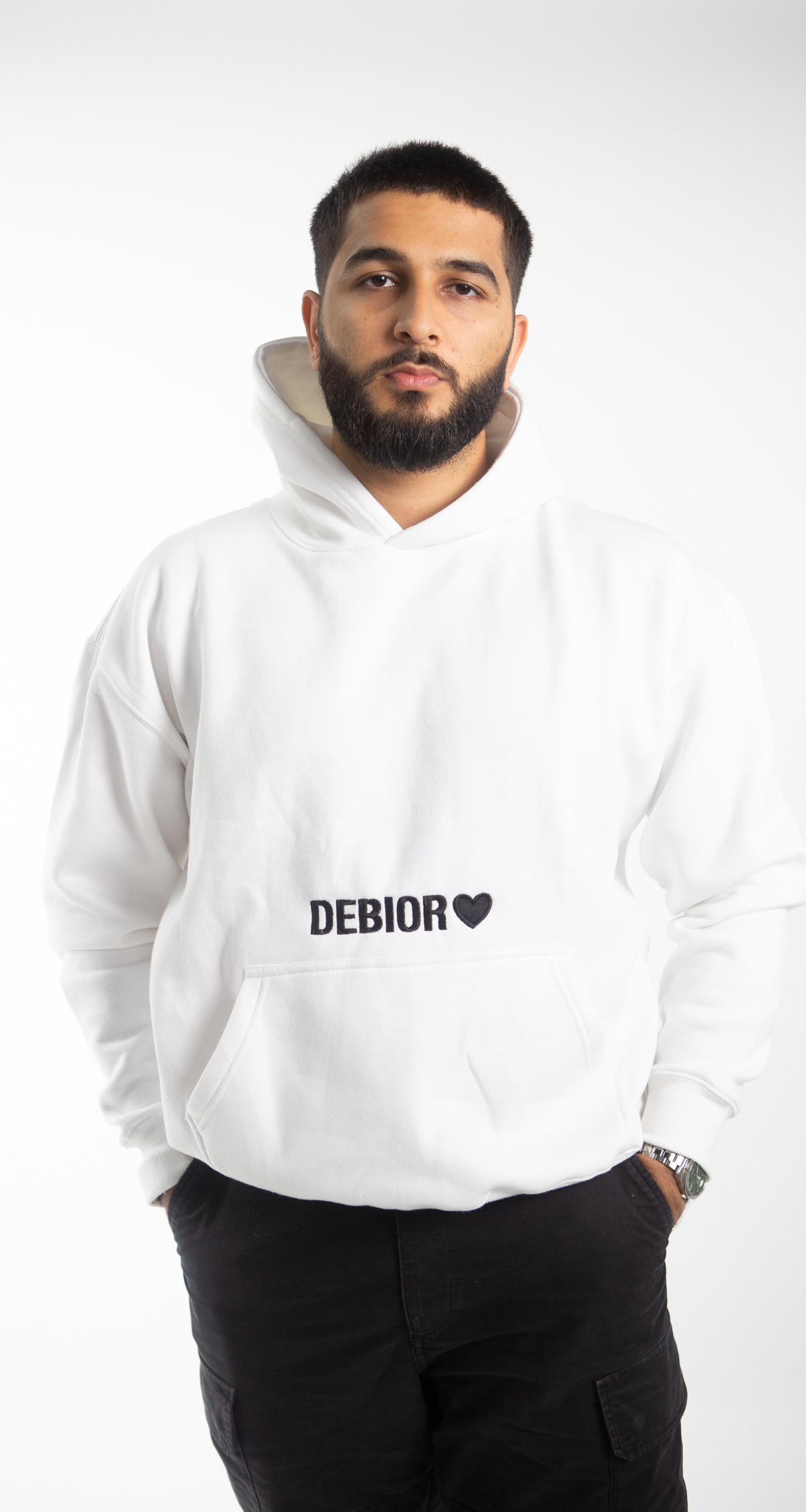 "SELF LOVE" Oversized Hoodie in White